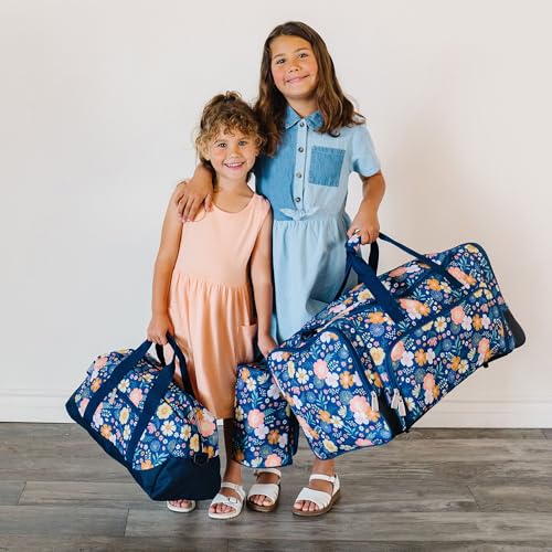 Wildkin Overnighter Duffel Bag for Kids, Floral Bloom - color: Floral Bloom