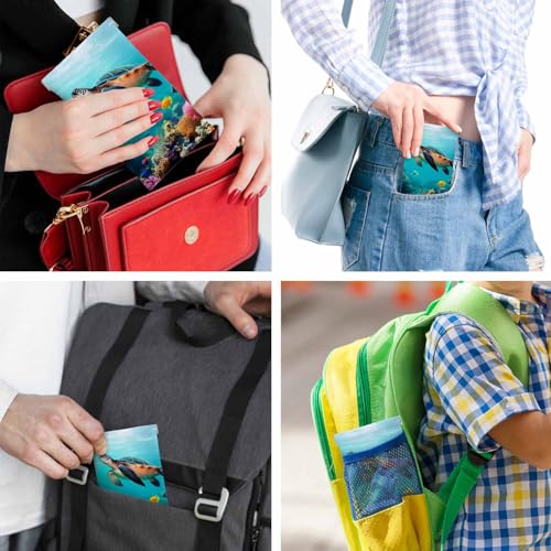 Ocean Beach Glasses Case, Sunglasses Organizer Eyeglasses Case Glasses Cases Pouch For Men Women - color: Sea Turtle