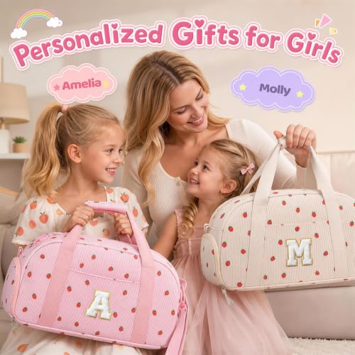YOOLIFE Travel Duffle Bag for Girls Birthday Gifts, Kids Dance Bag, Beige B - color: Beige, style: B