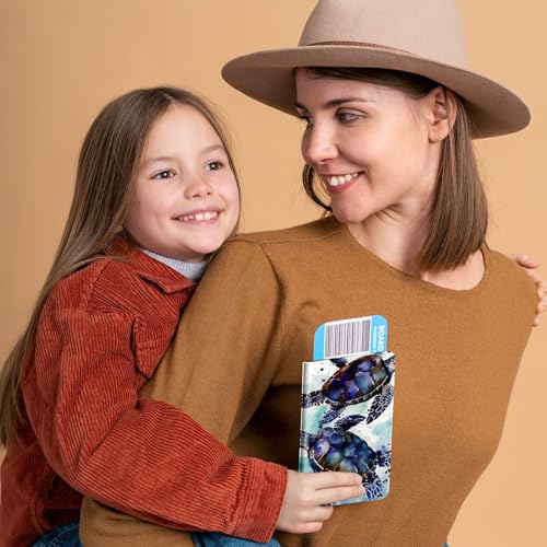 Family Passport Holder RFID,Sea Turtle - color: Sea Turtle