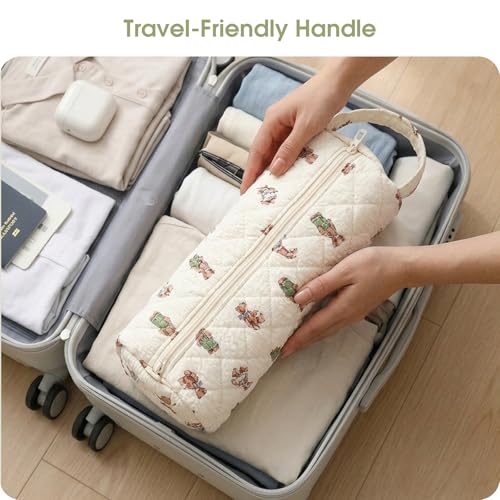 Bear Print Hair Tools Bag Compatible with Dyson Airwrap Shark FlexStyle - color: Cute Bear Print