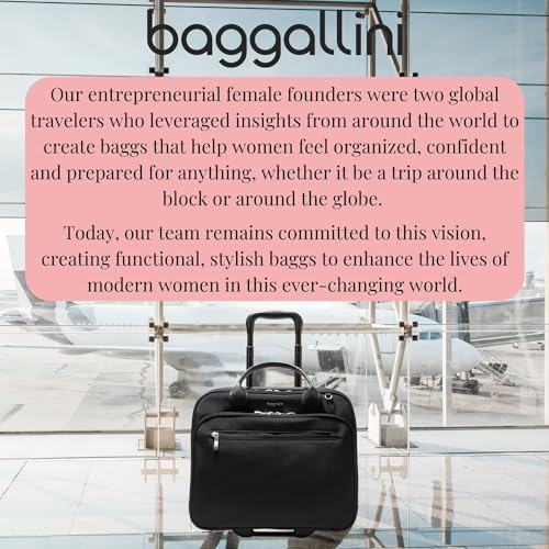 Baggallini Women's 2 Wheel Tote - color: Black
