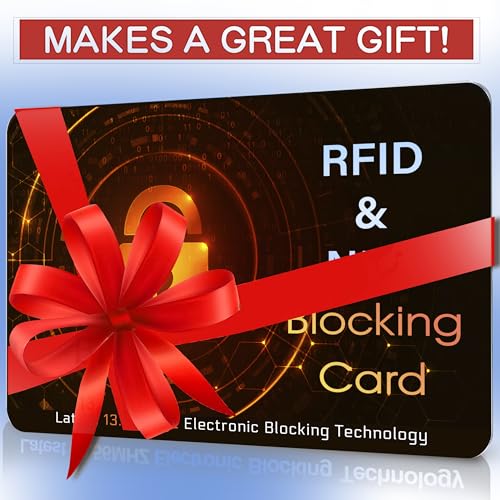 SaiTech IT 5 Pack RFID Blocking Card for Credit Debit Card, Orange Black SL - color: Oragne SL