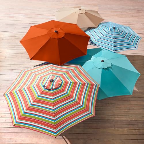 BrylaneHome 9 Ft. Tilt-And-Crank Umbrella - color: Covert Breeze
