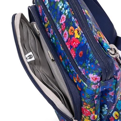 Baggallini Out and About Crossbody - color: Flower Market