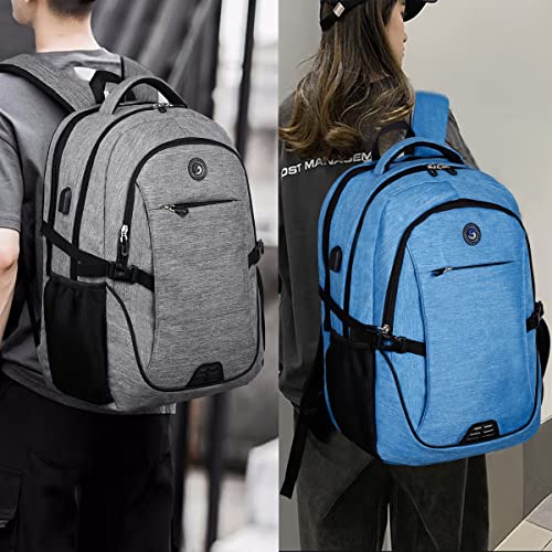 SHRRADOO Travel Laptop Backpack for Men Women, College High Schoolbag - color: Sky Blue