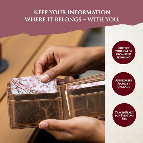 ROGUE WALLET RFID Blocking Credit Card Sleeves, Cherry, Durable(10 pack) - color: Cherry