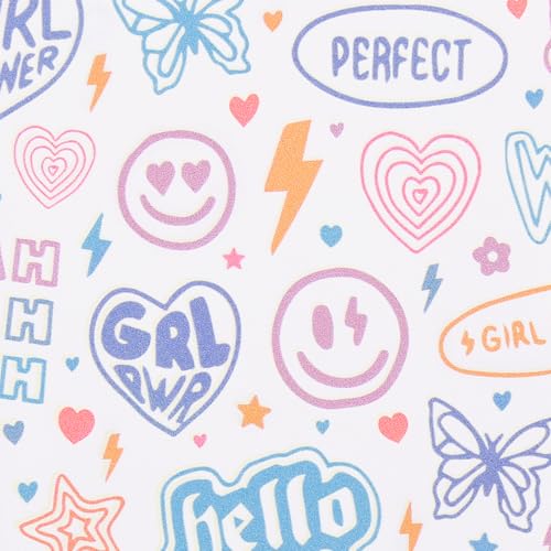HDE Girls Travel Jewelry Case Organizer with Mirror Small Ring Storage Teen - color: Girly Stickers
