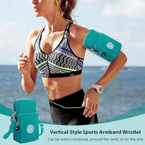 Mini Crossbody Sling Bag, Cell Phone Purse, Travel Pouch Shoulder Bag with Adjustable Strap, Lightweight Organizer Pouch - color: Green