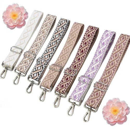 1.5" Wide Purse Strap Adjustable Replacement Gold Hardware Long Crossbody Bag Strap for Thick Shoulder Bags Canvas Handbags Straps - color: Gold Hardware-408