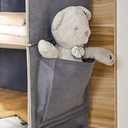 YOUDENOVA Hanging Closet Organizer and Storage, 6-Shelf, Grey - color: Grey