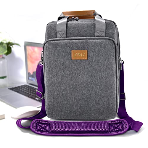 Shoulder Strap 58" Ultra-Thick Fixed Padded and Adjustable Buckles Crossbody Strap for Briefcase Laptop Bag Luggage - color: Purple