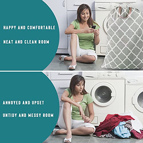 Sanlykate Extra Large Laundry Bag with Drawstring Closure and Handle, 28 x 40 Inch Heavy Duty Travel Dirty Clothes Bag for Laundromat and Household, Lantern - color: Lantern