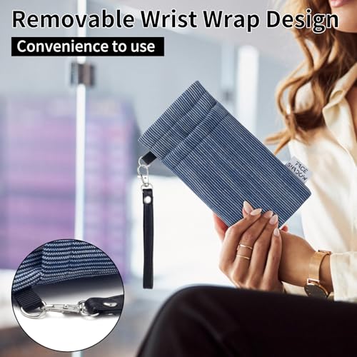 Face Shadow Double Glasses Case Soft Eyeglass Case For Women Men - color: Vertical Stripe