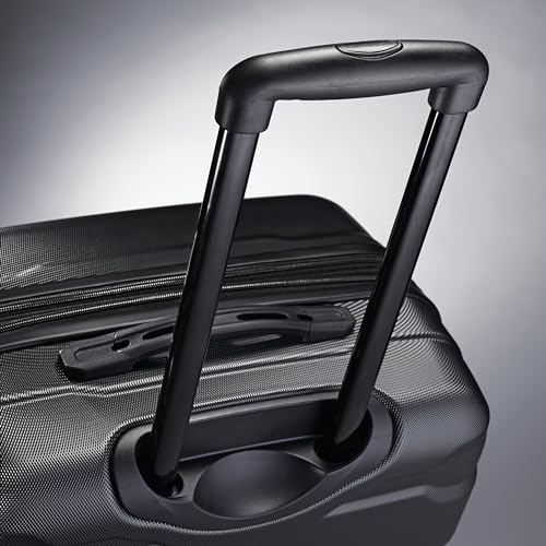 Samsonite Omni PC Hardside Expandable Luggage with Spinner Wheels, Black, Carry-On 20-Inch - color: Black, size: Carry-On 20-Inch