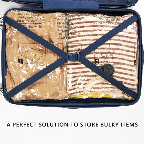 Vacuum Storage Bags, Compression Packing Space Saver Seal Bags for Clothing Bedding Comforters Blankets Pillows, 14 Jumbo - size: 14 Jumbo