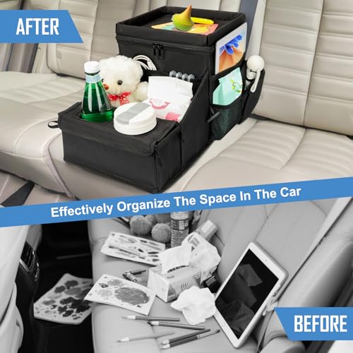 COOLBEBE Car Seat Organizer, Backseat Car Organizer, Black - color: Black