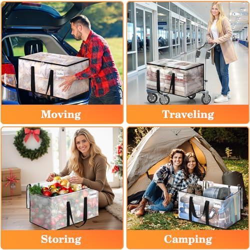 Moving Bags, Extra Large Heavy Duty Storage Bags, 93L, 8 Packs - size: 93L