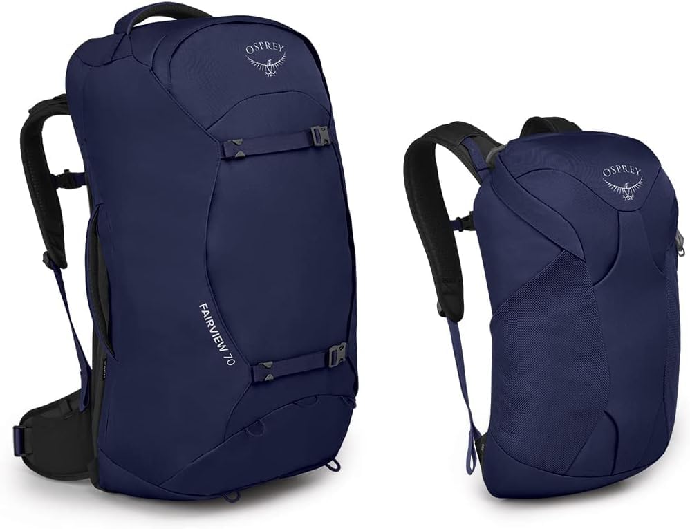 Osprey Fairview 70L Women's Travel Backpack, Winter Night Blue - color: Winter Night Blue, style: 70l