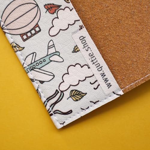 Passport Cover for Kids, Women and Men, Cute Travel Passport Holder (Dirigible Pattern) - color: 14. Dirigible Pattern