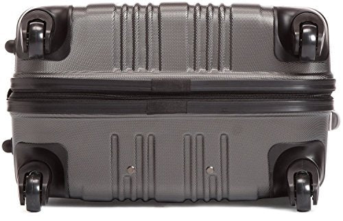 Kenneth Cole REACTION Out of Bounds 경량 하드쉘 4륜 스피너 수하물, 차콜, 24인치 체크, Kenneth Cole Reaction Out of Bounds 경량 하드쉘 4륜 스피너 캐리어 - color: 차콜, size: 24인치 체크
