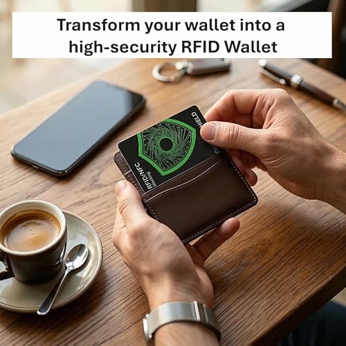 Pacific Shield RFID Blocking Card, 4 Pack, Contactless Wallet Protector