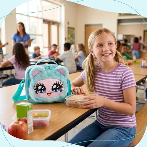 Meetbelify Backpacks for Girls School Backpacks with Lunch Box Pencil Case for Elementary Students Ages 8-10 - color: Big Eye 03