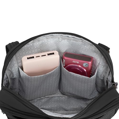 Travelon Anti-Theft Runways Double Compartment Crossbody - color: Black