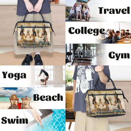 Ethnic Egypt Weekender Overnight Bag for Women Travel Gym Sport - color: D 020