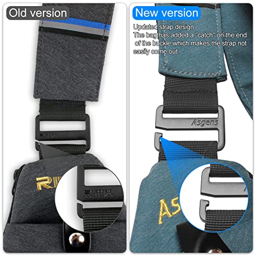 CCW Crossbody Sling Bag Multi-Purpose Anti-Thief Conceal Carry Bag for Men and Women Range, Travel, Outdoor - color: Grey/for Left Hand