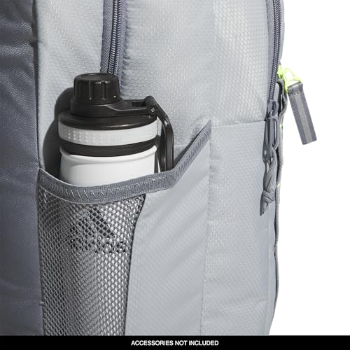 adidas Excel School Backpack 34L - color: Stone Grey/Team Royal Blue/Lucid Lemon Yellow/7b, size: One Size