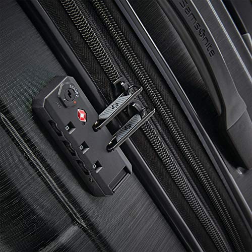 Samsonite Centric 2 Hardside Expandable Luggage with Spinner Wheels, 2-Piece Set (20/28),Black - color: Black, size: 2-Piece Set (Carry-on/Large)