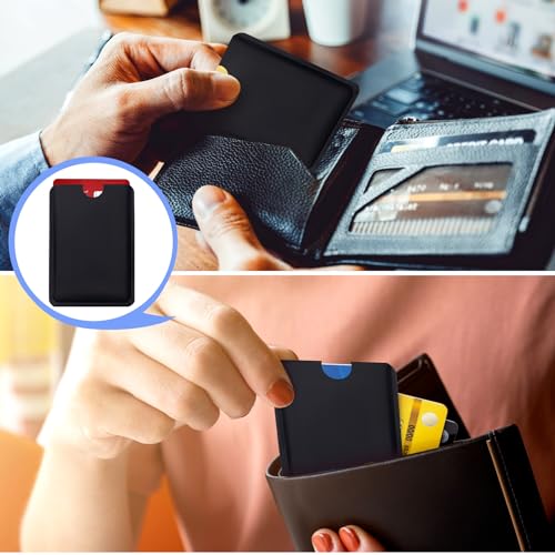 OIIKI 20PCS RFID Blocking Sleeves for Credit Card, Black - color: Black