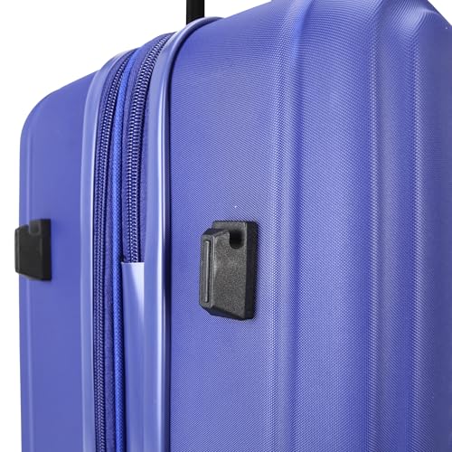TRIPS AXIS 28-Inch Lightweight Durable Hardside 8-Wheel Spinner Checked Suitcase Size Luggage, Navy - color: Navy, size: LARGE CHECKED