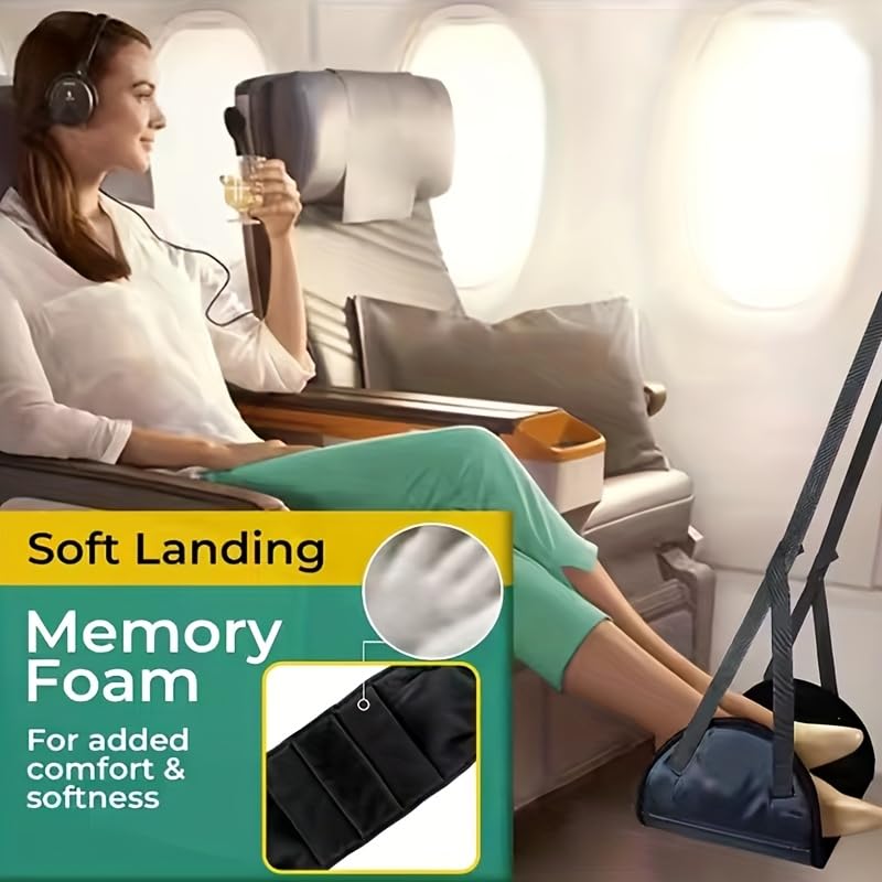 Airplane Foot Hammock for Plane Travel Essentials