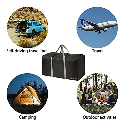 Travel Duffle Bag,96L Extra Large Duffel Bag Lightweight,Waterproof Duffle Bag for Men Women,Black - color: Black