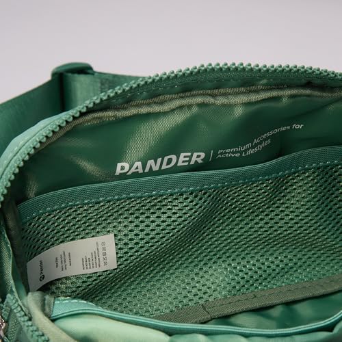 Pander Belt Bag Large 2L, Nylon Fanny Pack Purse for Women and Men with Adjustable Strap - color: Eucalyptus Green