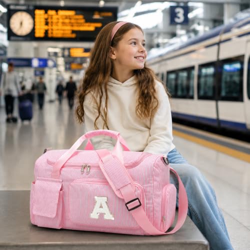Kids Travel Duffle Bag Dance Bag Gifts for Girls - color: Pink, style: K
