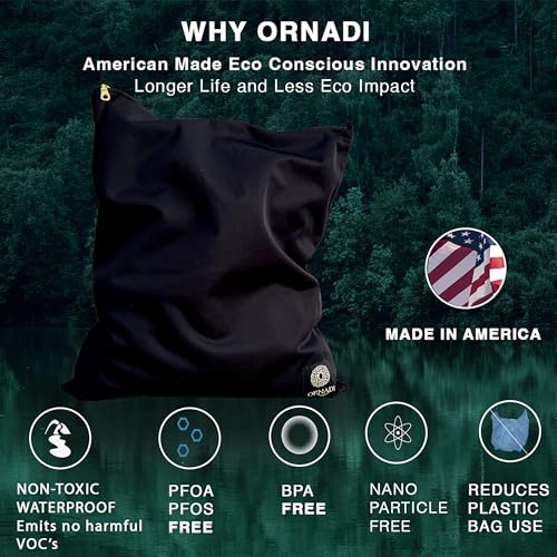 Ornadi Antimicrobial Wet Gym Clothes Bag Waterproof Bacteria Odor Control