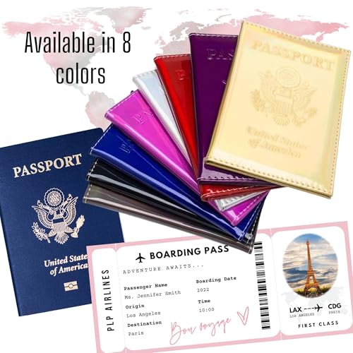 크롬 여권 커버 홀더 북 USA, 퍼플., 여권 커버 - color: 퍼플.