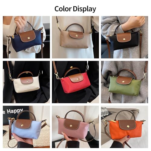 Mini Crossbody Bag for Women - Adjustable Strap Shoulder Purse, Small Spacious Tote with Zipper Pockets for Phone Wallet Keys - color: Grey