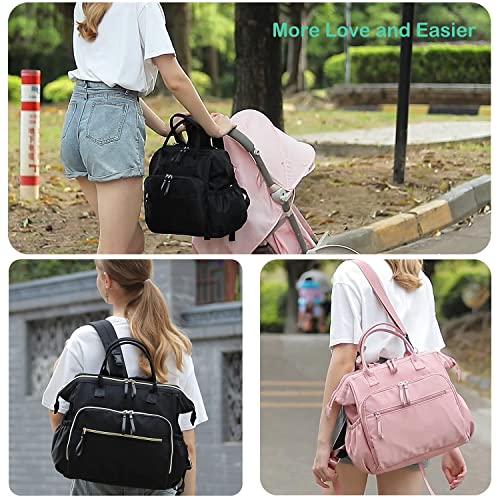 LORADI Large Diaper Bag Tote Backpack (Mocha, Large-20L) - color: Mocha, size: Large-20L