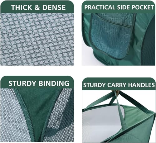Collapsible Laundry Hamper Basket,Pop Up Mesh Foldable Bag for Laundry Room - color: Double Grey