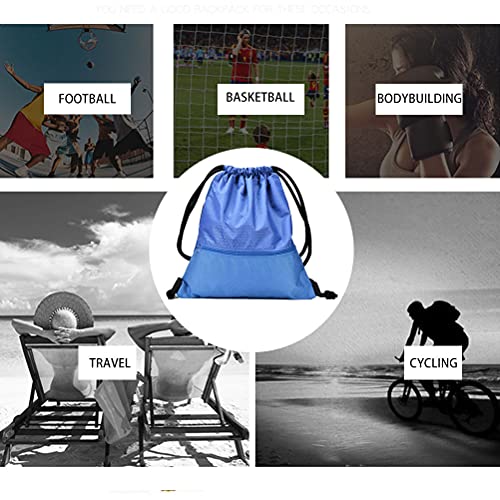 Pimoys Drawstring Backpack Bag - color: Dark Blue