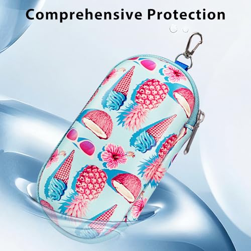 Sunglasses Organizer, Double Glasses Eye Glass Case for Women Case Hard Shell Dual Sunglasses Travel Case - color: Blue