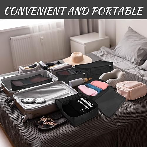 Silkfly 12 Pcs Packing Cubes for Travel,XL, L, M,Classic,Black - color: Black, size: XL, L, M, style: Classic