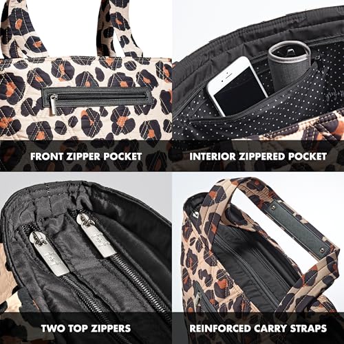 Fit & Fresh 2-in-1 Insulated Lunch & Travel Tote - color: Leopard