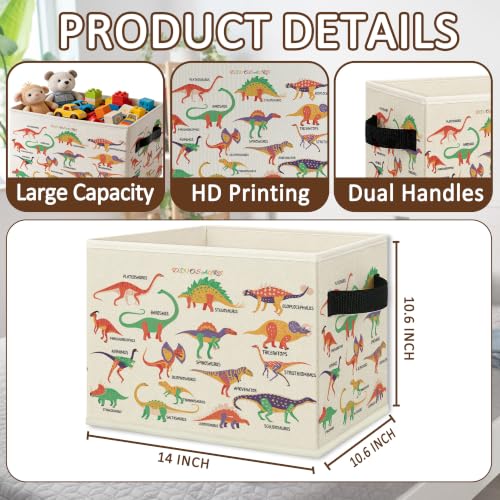 Dinosaur Boy Nursery Storage Bins Box Collapsible Basket - color: Color40