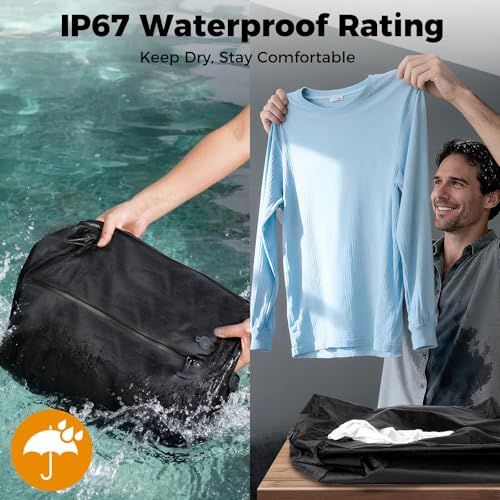 Travel Vacuum Bags with Pump 25L Vacuum Seal Bag for Clothing Travel 2 Pack