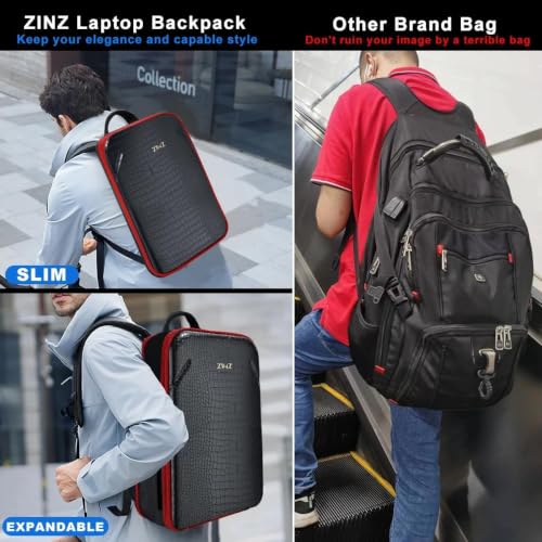 ZINZ Protective Laptop Backpack Expandable Daypack,B01RD01 - color: B01rd01